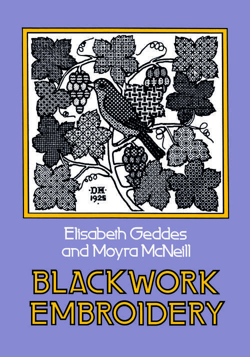 Book cover of Blackwork Embroidery