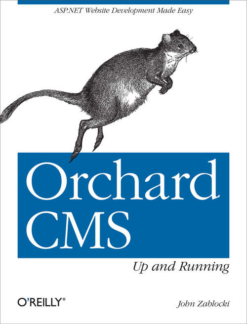 Book cover of Orchard CMS: Up and Running