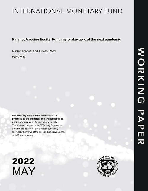 Book cover of Finance Vaccine Equity: Funding for Day-Zero of the Next Pandemic (Imf Working Papers)