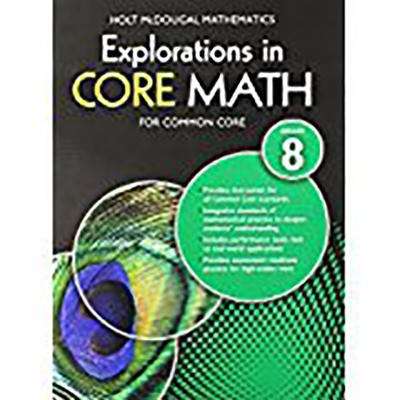 Book cover of Explorations in Core Math for Common Core, Grade 8