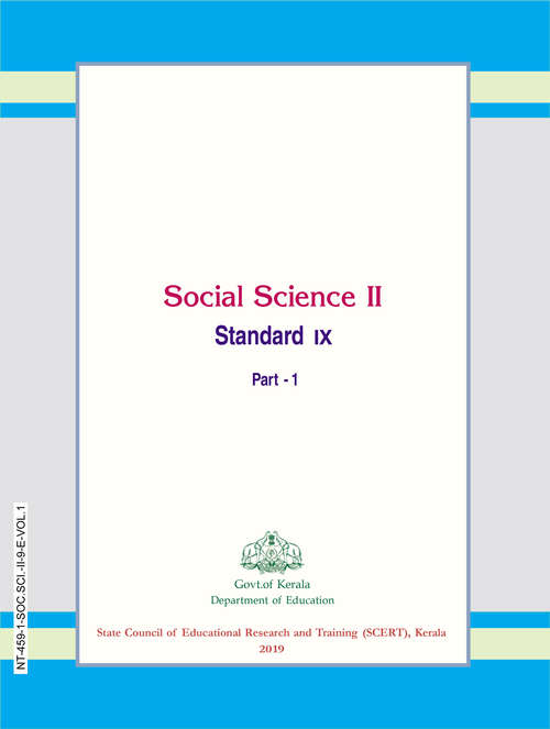 Book cover of Social Science 2 Part 1 class 9 - S.C.E.R.T - Kerala Board