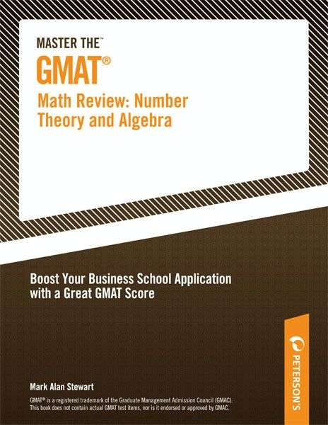 Book cover of Master the GMAT--Math Review: Number Theory and Algebra
