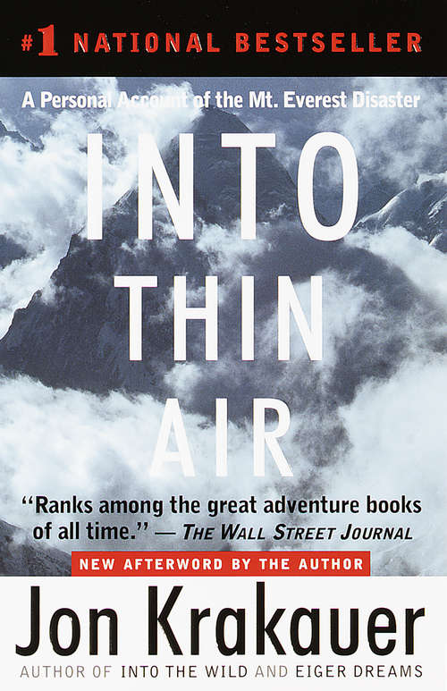 Book cover of Into Thin Air: A Personal Account Of The Mount Everest Disaster (Modern Library Exploration Ser.)