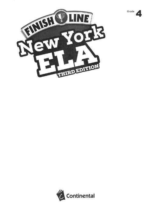Book cover of Finish Line New York ELA: Grade 4 (Third Edition)
