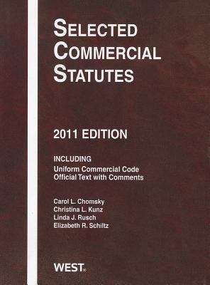 Book cover of Selected Commercial Statutes 2011