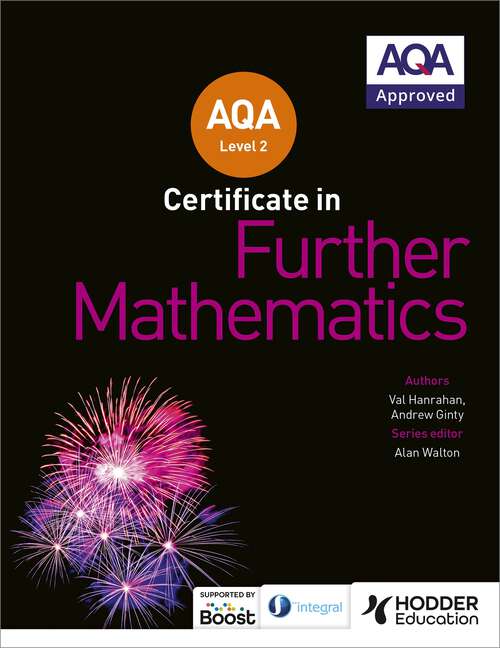 Book cover of AQA Level 2 Certificate in Further Mathematics