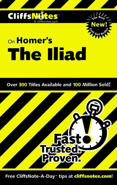 Book cover of CliffsNotes on Homer's Iliad