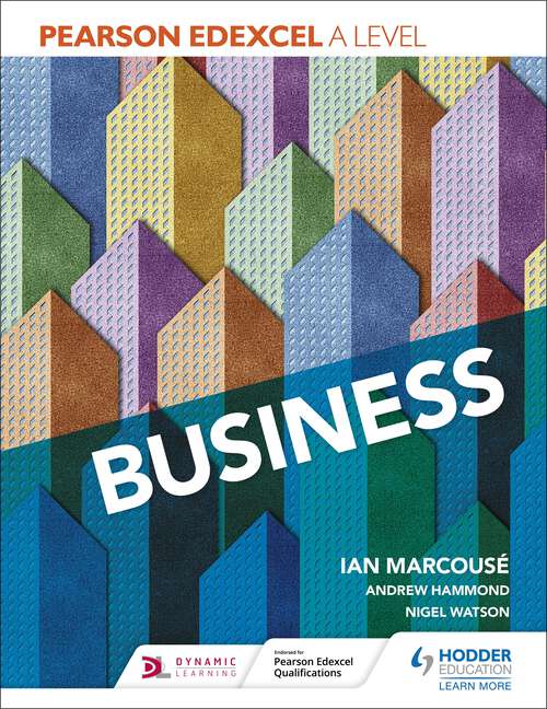 Book cover of Pearson Edexcel A level Business