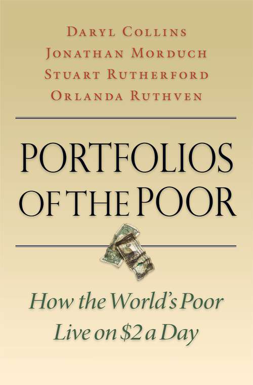 Book cover of Portfolios of the Poor: How the World's Poor Live on $2 a Day