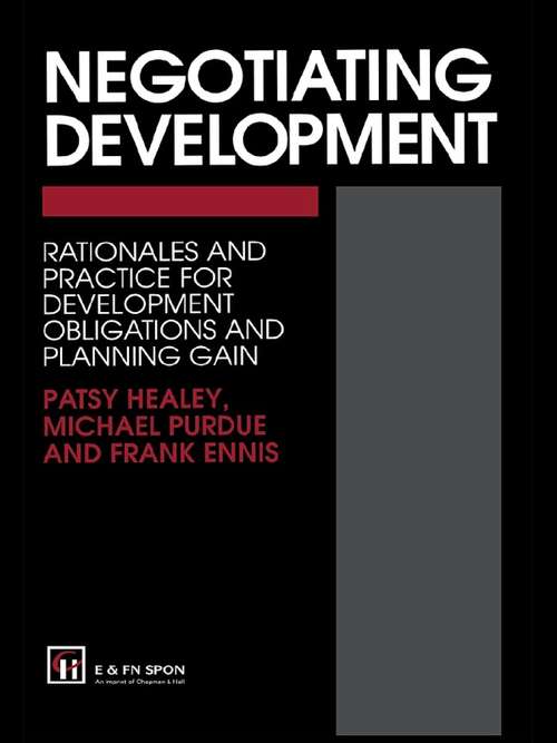 Cover image of Negotiating Development