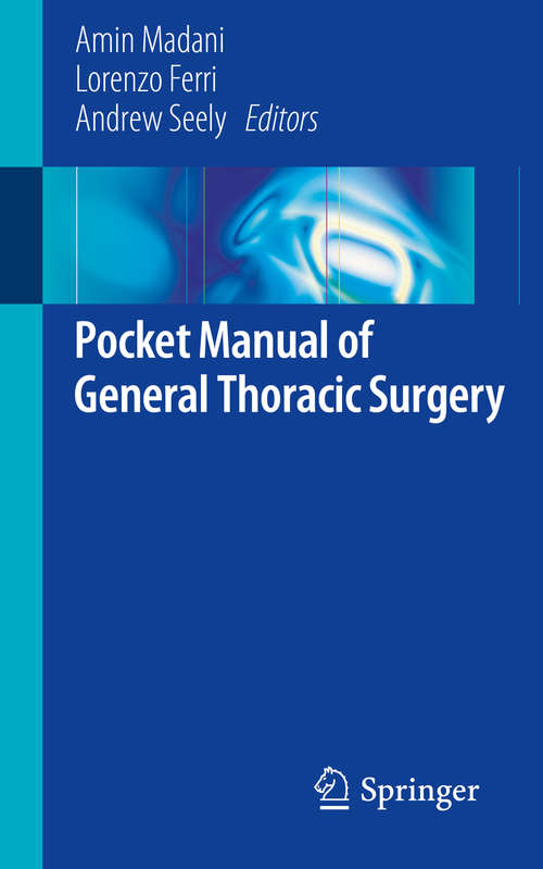Book cover of Pocket Manual of General Thoracic Surgery