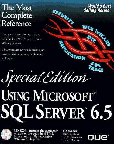Book cover of Using MS SQL Server 6.5, Special Edition