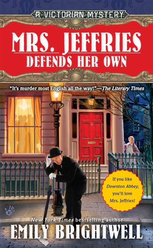Book cover of Mrs. Jeffries Defends Her Own (A Victorian Mystery #30)