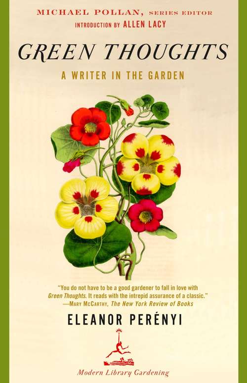 Book cover of Green Thoughts: A Writer in the Garden (Modern Library Gardening)