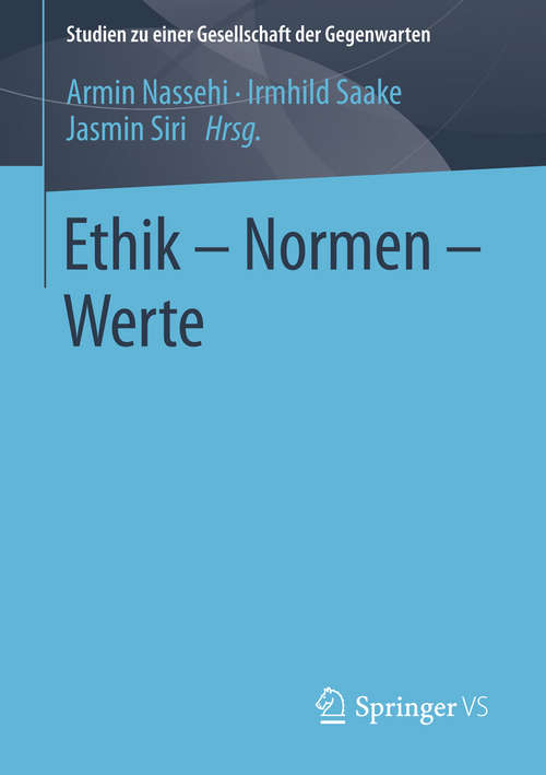 Book cover of Ethik - Normen - Werte