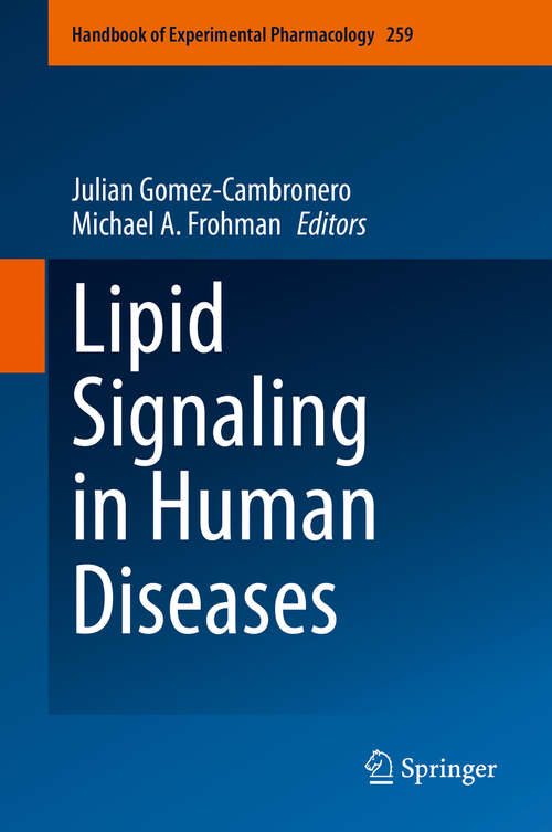Book cover of Lipid Signaling in Human Diseases (1st ed. 2020) (Handbook of Experimental Pharmacology #259)
