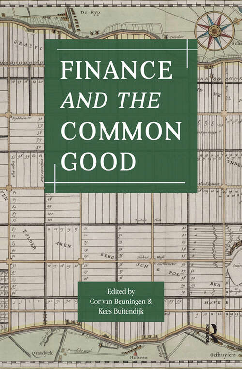 Book cover of Finance and the Common Good (1)