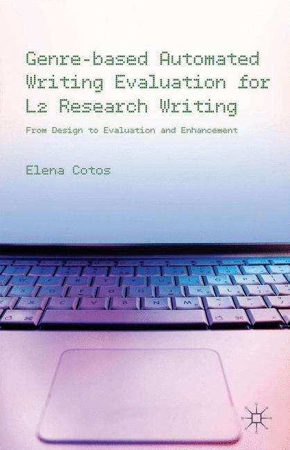 Book cover of Genre-Based Automated Writing Evaluation for L2 Research Writing
