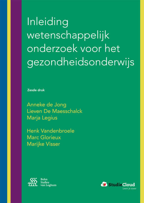 Book cover of Inleiding wetenschappelijk onderzoek voor het gezondheidsonderwijs