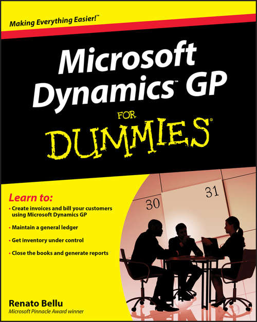 Book cover of Microsoft Dynamics GP For Dummies