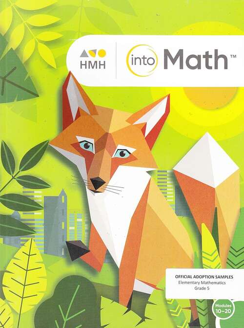 Book cover of HMH: into Math Student workbook Grade 5: Modules 10 - 20