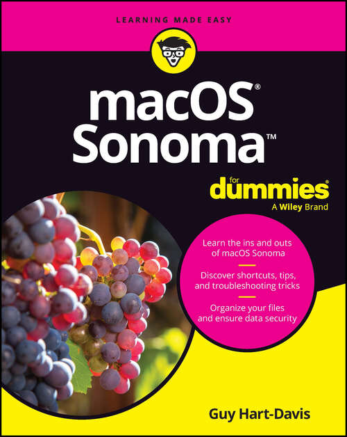 Book cover of macOS Sonoma For Dummies