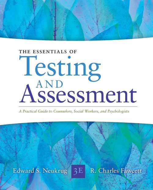 Book cover of Essentials of Testing and Assessment: A Practical Guide to Counselors, Social Workers, and Psychologists (Third Edition)