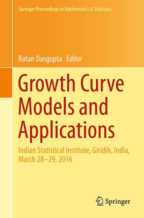 Book cover of Growth Curve Models and Applications