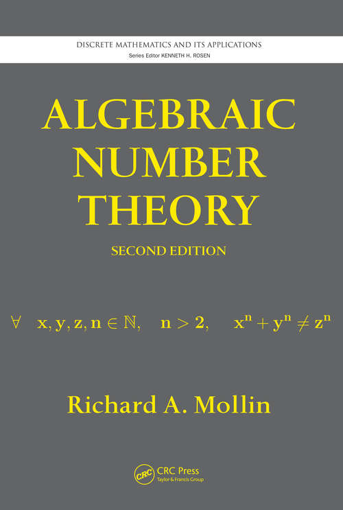 Book cover of Algebraic Number Theory (Discrete Mathematics and Its Applications)