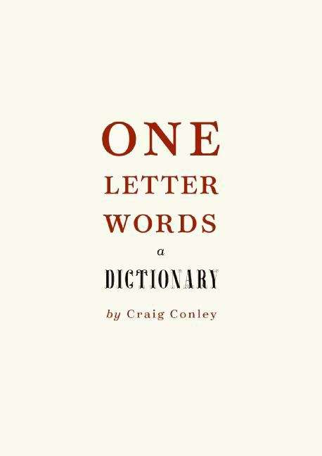 Book cover of One-Letter Words, a Dictionary
