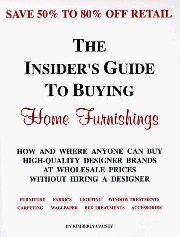 Book cover of The Insider's Guide to Buying Home Furnishings