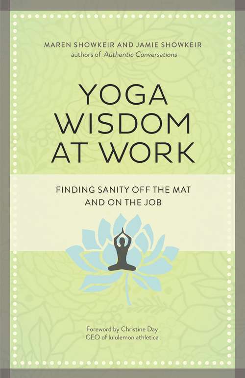 Book cover of Yoga Wisdom at Work