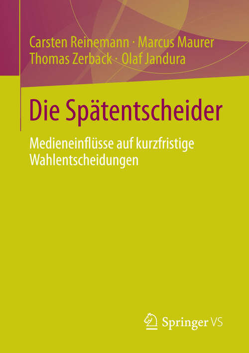 Book cover of Die Spätentscheider