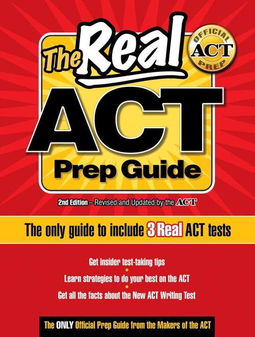 Book cover of The Real ACT Prep Guide: The Only Official Prep Guide from the Makers of the ACT