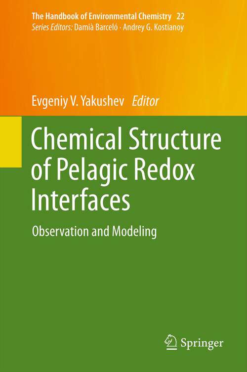 Book cover of Chemical Structure of Pelagic Redox Interfaces