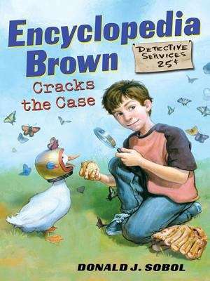 Book cover of Encyclopedia Brown Cracks the Case