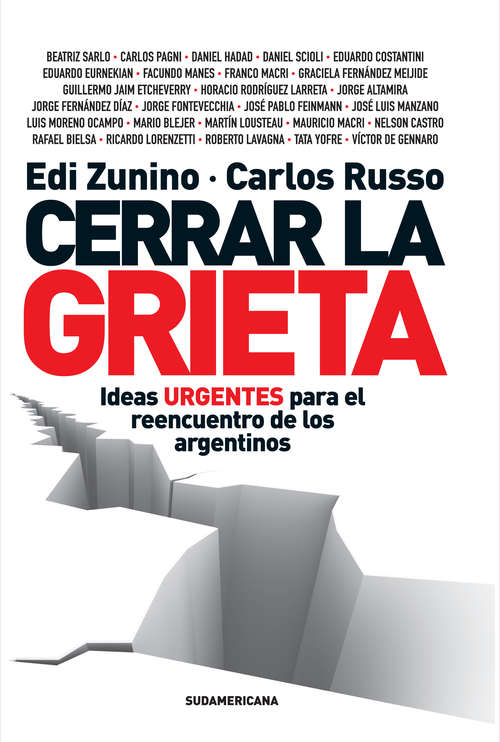 Book cover of Cerrar la grieta