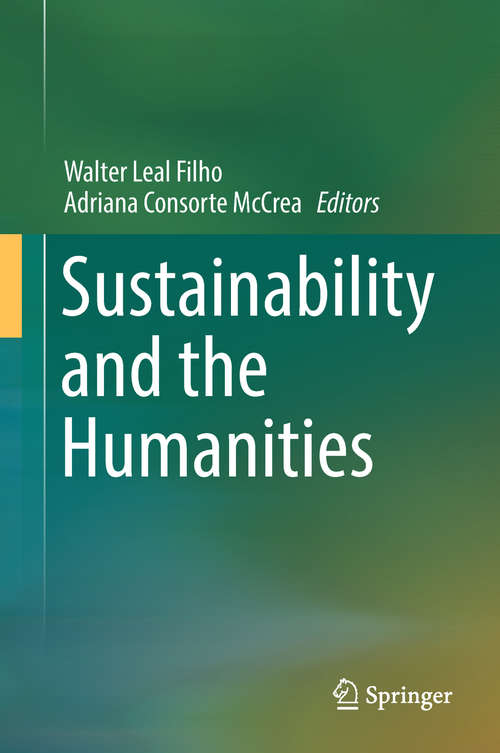 Book cover of Sustainability and the Humanities
