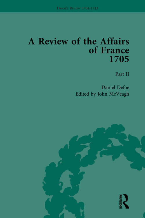 Book cover of Defoe's Review 1704-13, Volume 2 (Defoe's Review 1704–13)