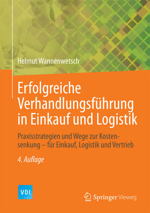 Book cover of Erfolgreiche Verhandlungsführung in Einkauf und Logistik