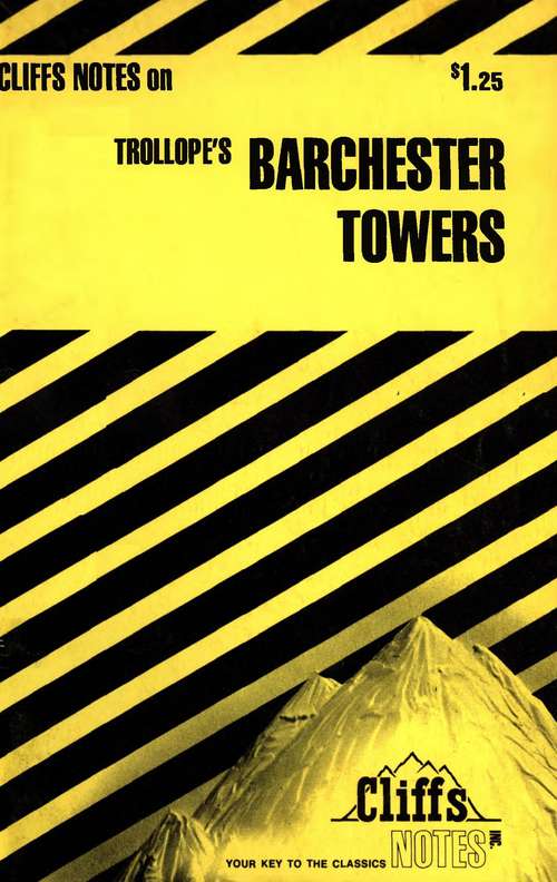 Book cover of CliffsNotes on Trollope's Barchester Towers
