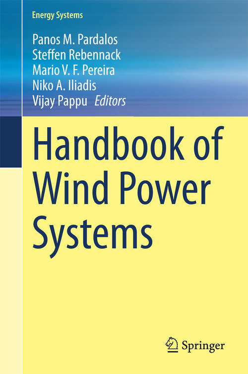 Book cover of Handbook of Wind Power Systems