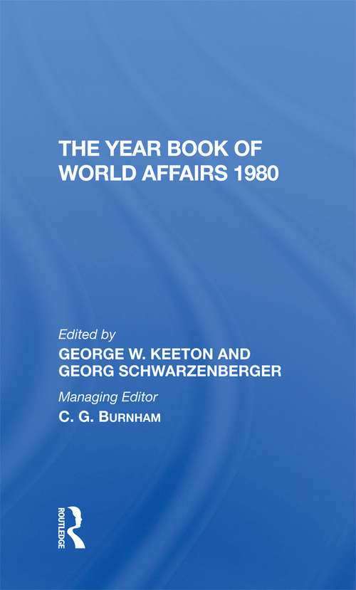 Book cover of The Year Book Of World Affairs, 1980