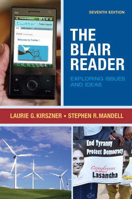 Book cover of The Blair Reader: Exploring Issues and Ideas (7th Edition)