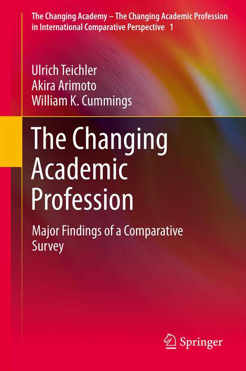 Book cover of The Changing Academic Profession