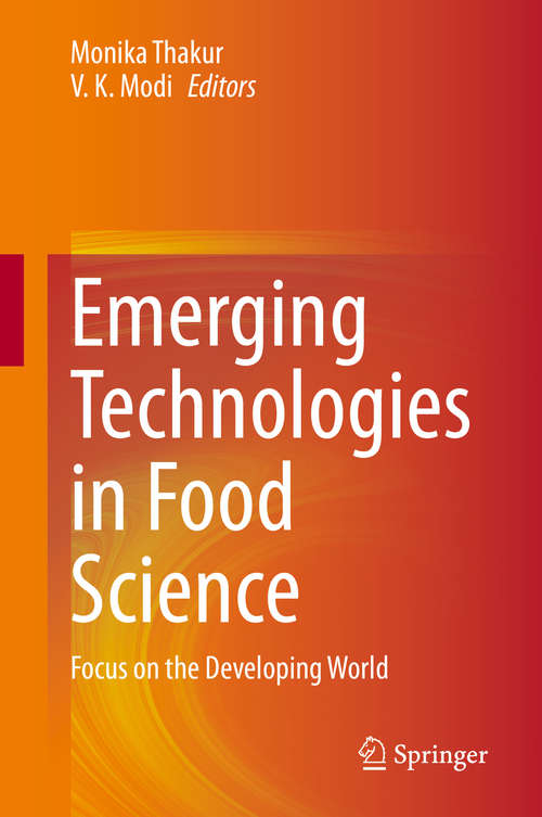 Book cover of Emerging Technologies in Food Science: Focus on the Developing World (1st ed. 2020)