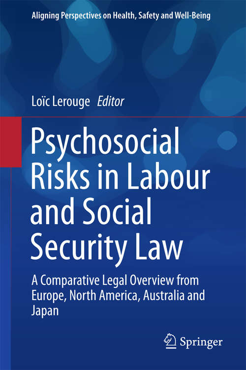 Book cover of Psychosocial Risks in Labour and Social Security Law