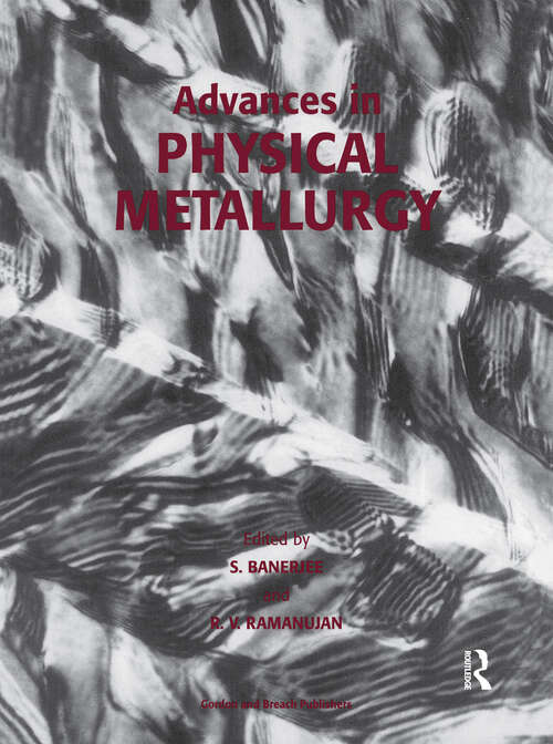 Book cover of Advances in Physical Metallurgy
