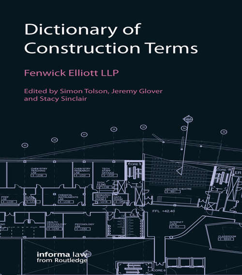 Book cover of Dictionary of Construction Terms