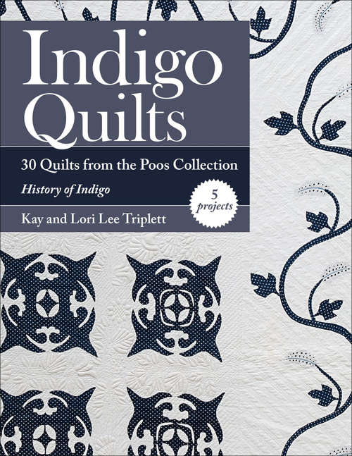 Book cover of Indigo Quilts: 30 Quilts from the Poos Collection